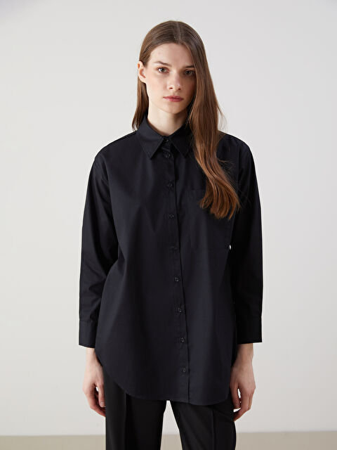 LCW Modest Poplin Kadın Gömlek Tunik - S5MY25Z8-CVL