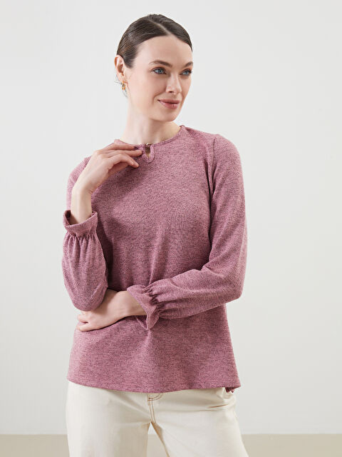 LCW Grace Bisiklet Yaka Kadın Bluz - S5MY55Z8-DMF