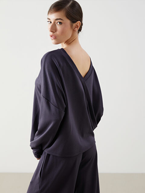 Natuvera Bisiklet Yaka Kadın Sweatshirt - S5N016Z8-Z7Z