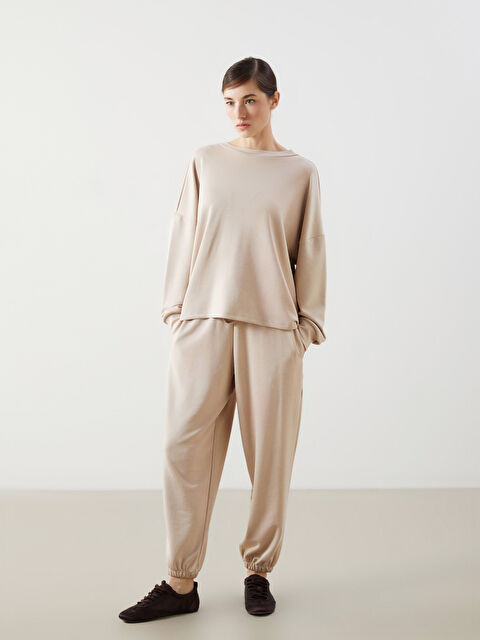 Natuvera Beli Lastikli Kadın Jogger Eşofman Altı - S5N028Z8-ZV3