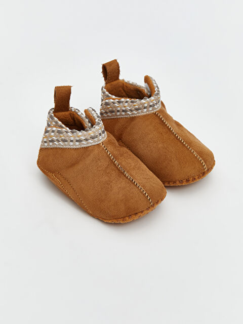 LCW STEPS Süet Görünümlü Erkek Bebek Ev Ayakkabısı - S5N037Z1-VH1