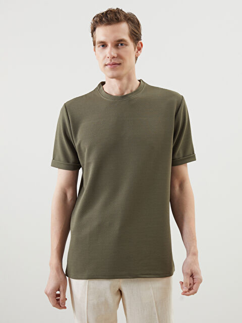 XSIDE Bisiklet Yaka Erkek Tişört - S5N088Z8-J2L