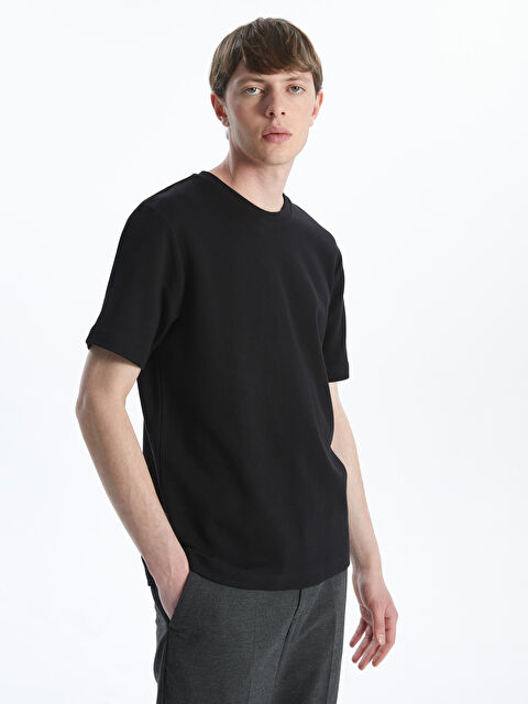 LCW Vision Bisiklet Yaka Kısa Kollu Erkek Tişört