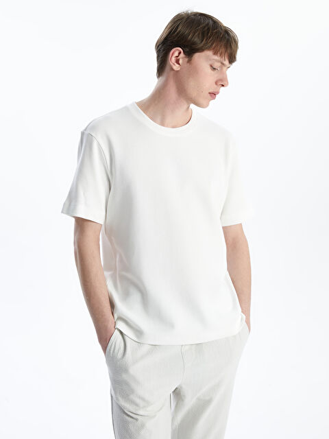 LCW Vision Bisiklet Yaka Kısa Kollu Erkek Tişört - S5N094Z8-R9J