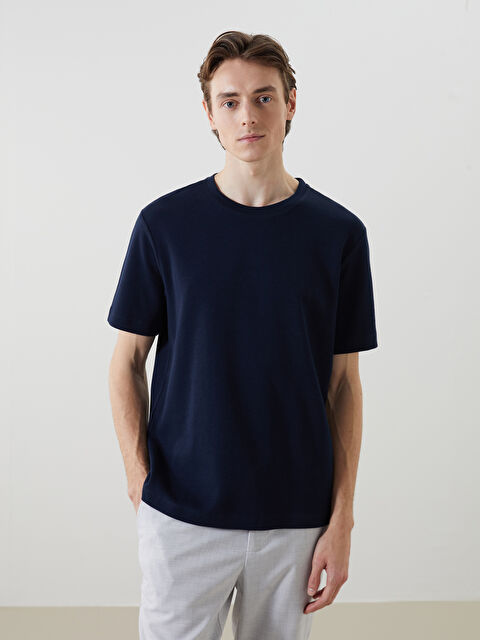 LCW Vision Bisiklet Yaka Kısa Kollu Erkek Tişört - S5N094Z8-RFH