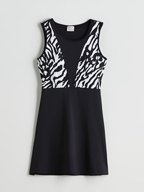 LCW DREAM Desenli Kadın Yarım Tesettür Mayo Üst