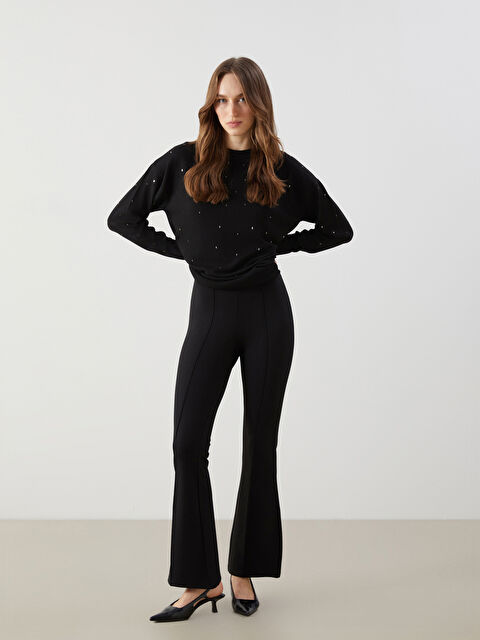 LCW Modest Dar Fit İspanyol Paça Kadın Pantolon - S5N156Z8-RQL