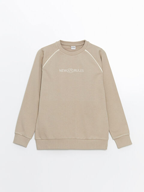 LCW Kids Bisiklet Yaka Erkek Çocuk Sweatshirt - S5N216Z4-ZBR