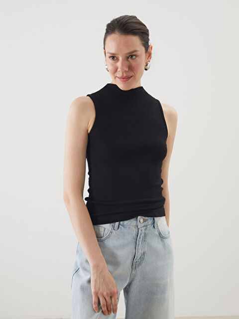 LCWAIKIKI Classic Dik Yaka Kadın Body - S5N287Z8-CVL