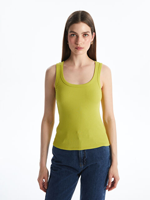 LCWAIKIKI Classic U Yaka Kadın Atlet - S5N289Z8-FMH