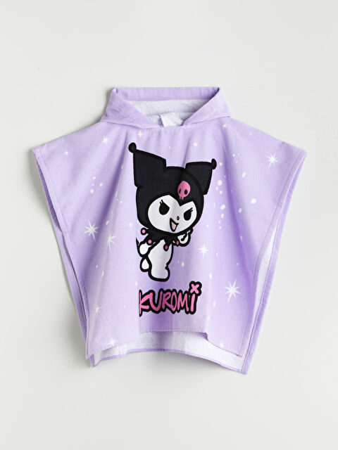 LCW HOME Kuromi Baskılı Kız Çocuk Panço Havlu - S5N297Z4-G2N