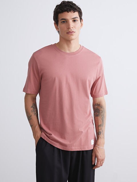 XSIDE Bisiklet Yaka Penye Erkek Tişört - S5N342Z8-J0Z