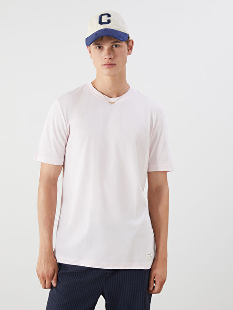 XSIDE Bisiklet Yaka Penye Erkek Tişört - S5N342Z8-J3N