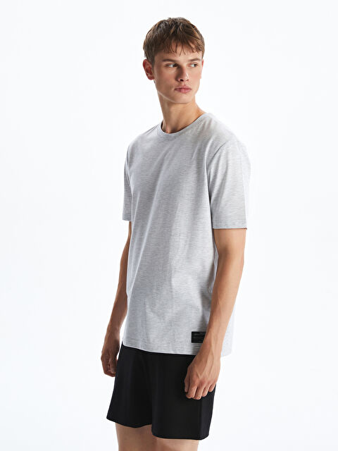 XSIDE Bisiklet Yaka Penye Erkek Tişört - S5N342Z8-LAL