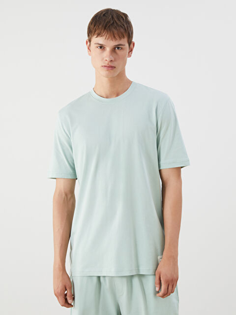 XSIDE Bisiklet Yaka Penye Erkek Tişört - S5N342Z8-ZUC