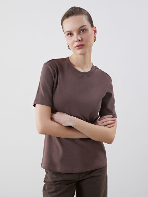 LCWAIKIKI Classic Crew Neck Women's T-Shirt - S5N361Z8-HLD