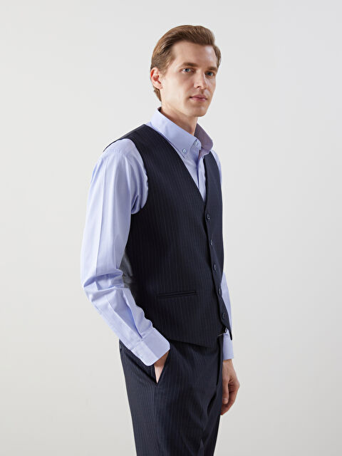 LCW BUSINESS Standart Kalıp Erkek Klasik Yelek - S5N384Z8-LGS