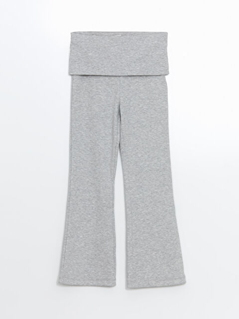 LCW Kids Beli Lastikli İspanyol Paça Kız Çocuk Tayt - S5N416Z4-CT3