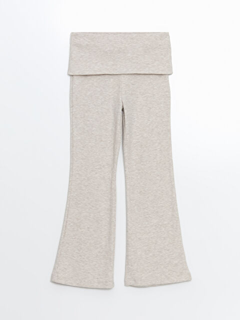 LCW Kids Beli Lastikli İspanyol Paça Kız Çocuk Tayt - S5N416Z4-D2Y