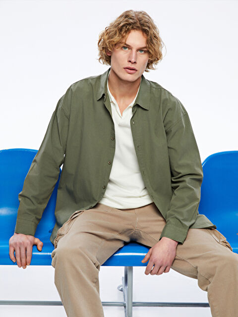 XSIDE Rahat Kalıp Uzun Kollu Erkek Gömlek - S5N428Z8-LVB