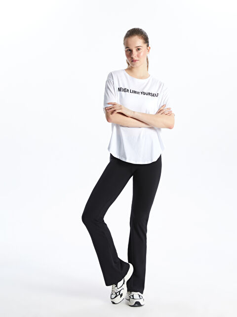 XSIDE ACTIVE Beli Lastikli İspanyol Paça Kadın Spor Tayt - S5N444Z8-CVL