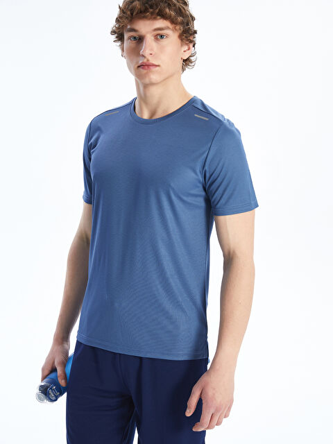 XSIDE ACTIVE Bisiklet Yaka Kısa Kollu Erkek Spor Tişört - S5N447Z8-CS7