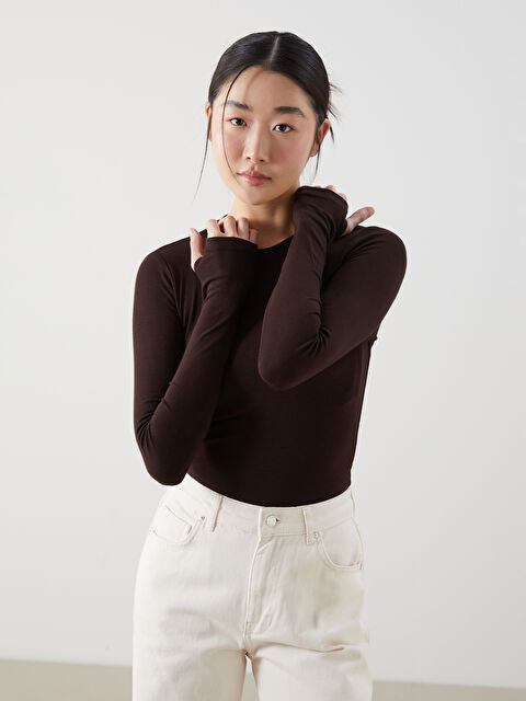 XSIDE Bisiklet Yaka Kadın Body - S5N455Z8-ZB0