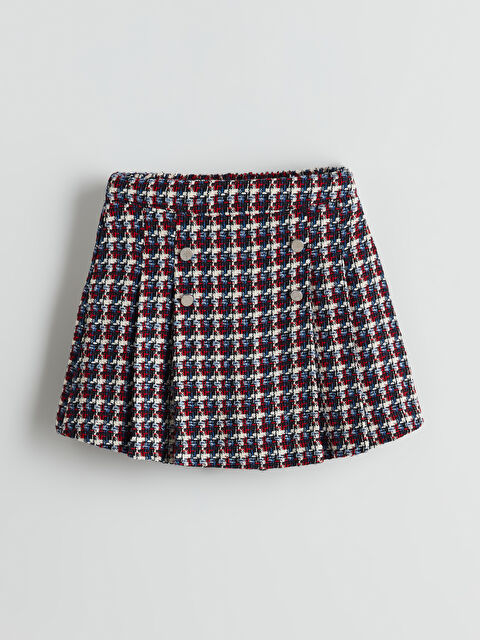 LCW Kids Beli Lastikli Kız Çocuk Şort Etek - S5N464Z4-LKX