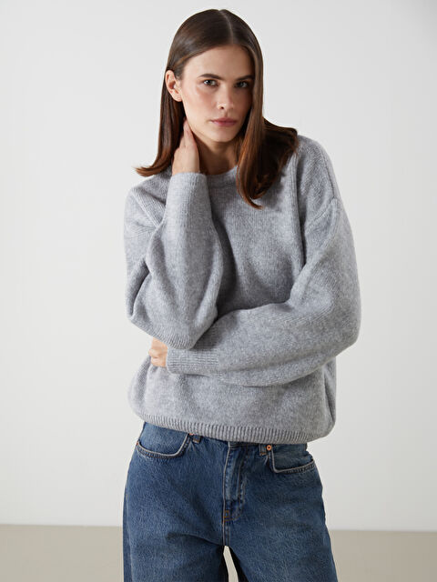 XSIDE Bisiklet Yaka Kadın Triko Kazak - S5N475Z8-YLP