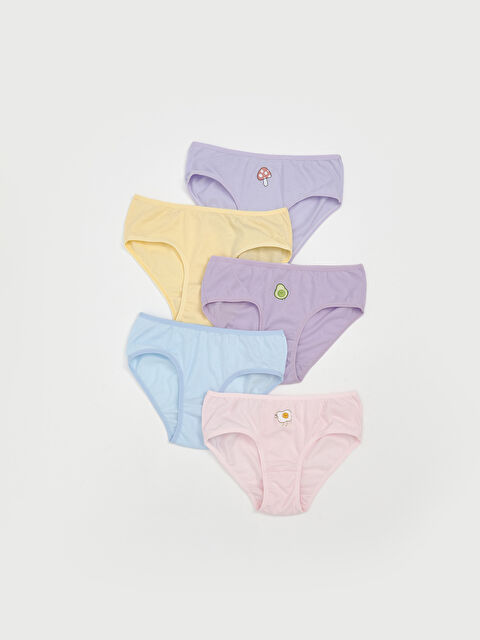 LCW Kids Baskılı Kız Çocuk Külot 5'li - S5N485Z4-FWW