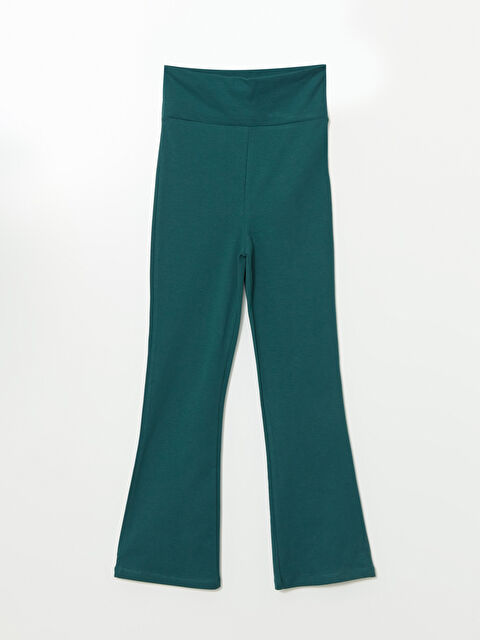 LCW Kids Beli Lastikli İspanyol Paça Kız Çocuk Tayt - S5N495Z4-ZB4