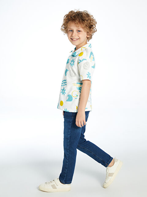 LCW Kids Beli Ayarlanabilir Erkek Çocuk Jogger Jean Pantolon - S5N514Z1-H45