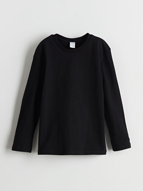 LCW Kids Bisiklet Yaka Basic Erkek Çocuk Tişört - S5N515Z1-CVL