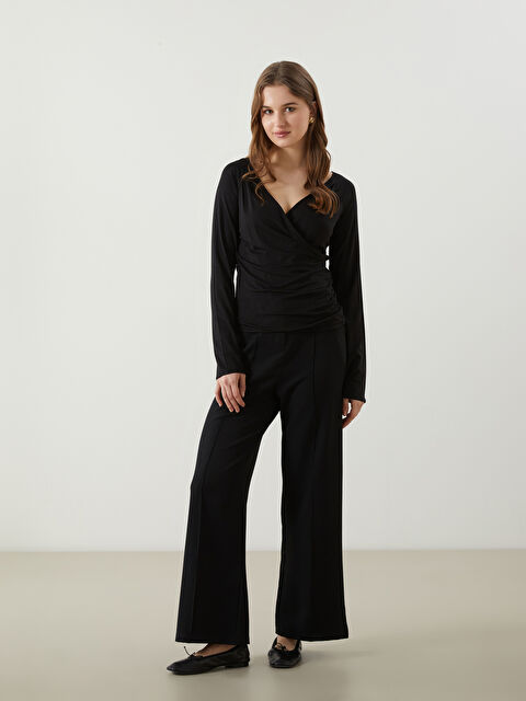 Natuvera Standart Fit Gabardin Kadın Pantolon - S5N533Z8-UP7