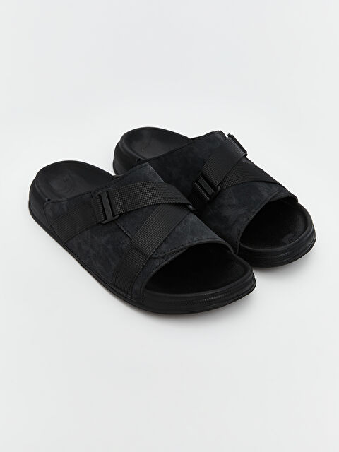 LCW STEPS Süet Görünümlü Erkek Terlik - S5N549Z8-CVL