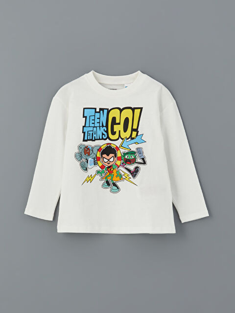 LCW Kids Teen Titans Go Baskılı Erkek Çocuk Tişört - S5N557Z1-Q6K