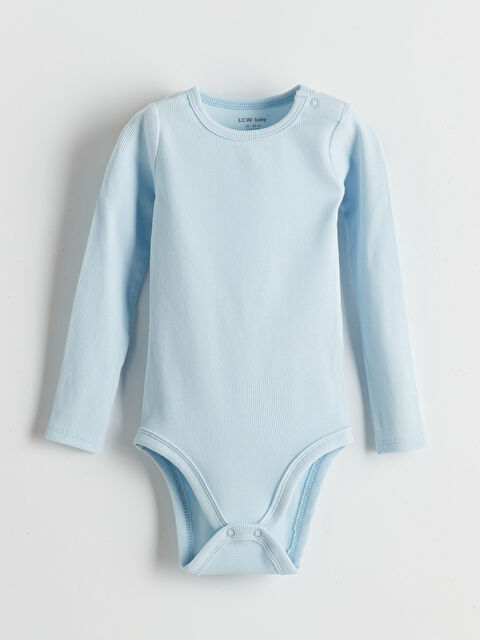 LCW baby Bisiklet Yaka Basic Erkek Bebek Tulum - S5N617Z1-YMQ