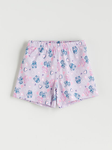 LCW Kids Stitch & Angel Baskılı Kız Çocuk Pijama Alt - S5N660Z1-LSZ