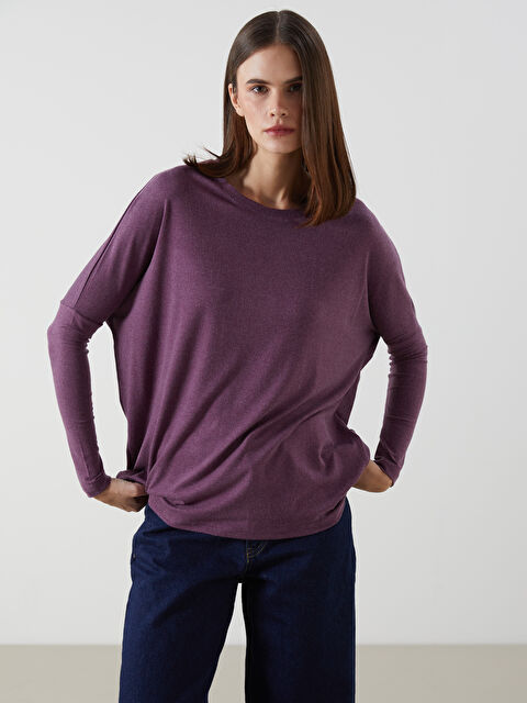 LCWAIKIKI Classic Bisiklet Yaka Kadın Tişört - S5N665Z8-GYY