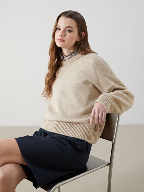 XSIDE Bisiklet Yaka Kadın Triko Kazak - S5N670Z8-ZB2