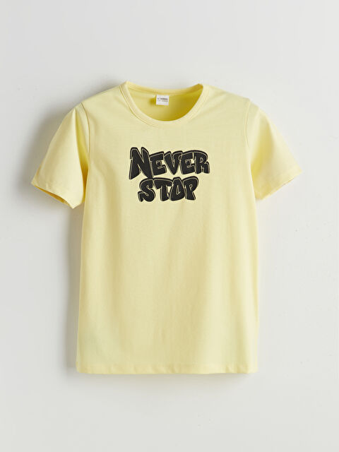 LCW Kids Bisiklet Yaka Erkek Çocuk Pijama Üst - S5N676Z4-FDR