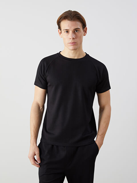 Natuvera Bisiklet Yaka Kısa Kollu Erkek Tişört - S5N701Z8-UP7