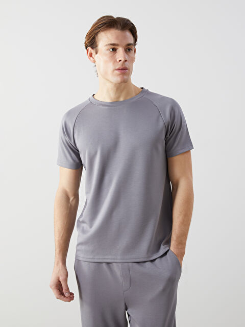 Natuvera Bisiklet Yaka Kısa Kollu Erkek Tişört