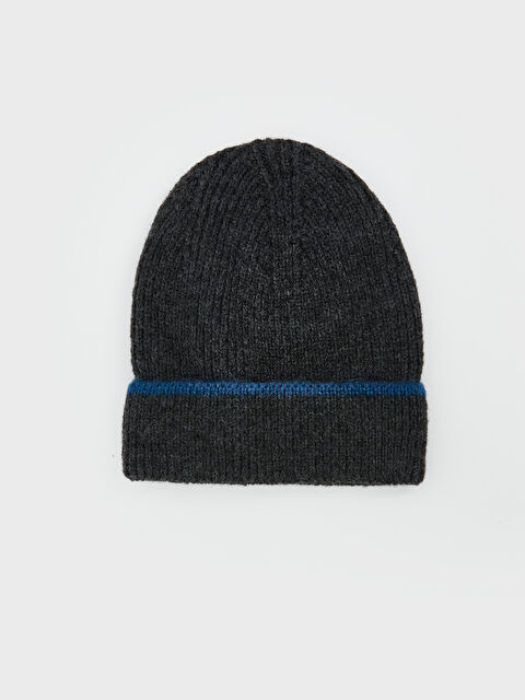 LCW ACCESSORIES Çizgi Nakışlı Erkek Bere - S5N759Z8-R2J