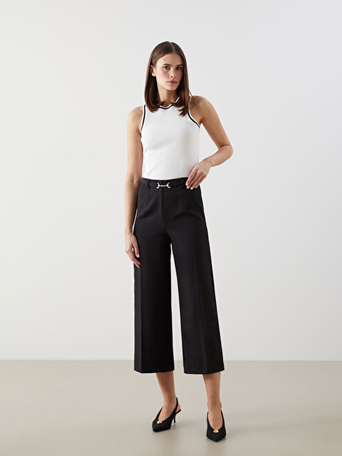 LCW Vision Beli Kemerli Kadın Pantolon - S5N772Z8-CVL