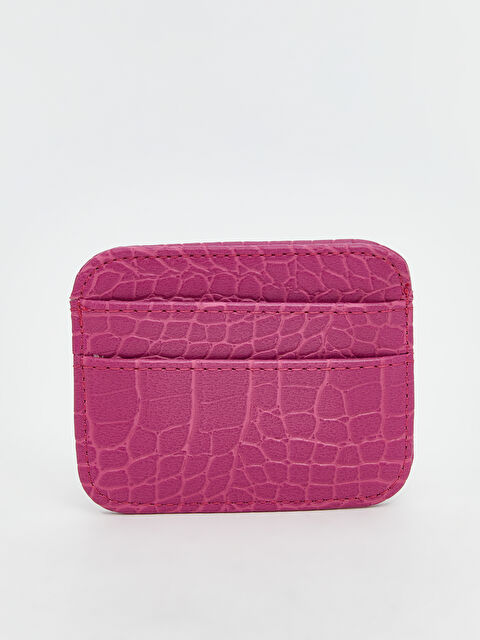 LCW ACCESSORIES Deri Görünümlü Kroko Desenli Kadın Kartlık - S5N834Z8-V04
