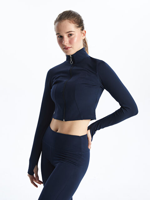 XSIDE ACTIVE Dik Yaka Kadın Fermuarlı Sweatshirt - S5N887Z8-CSH