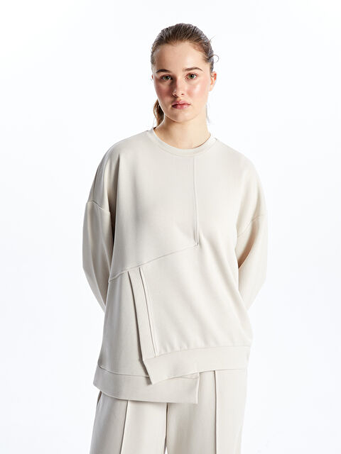 KOOR SPORT Bisiklet Yaka Kadın Sweatshirt - S5N975Z8-D4Y