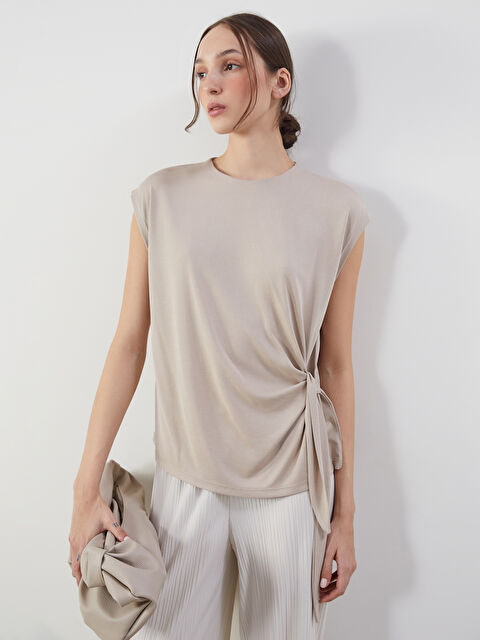 LCW Vision Bisiklet Yaka Kadın Tişört - S5N979Z8-GHA