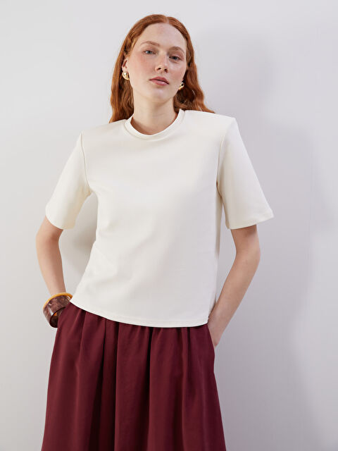 LCW Vision Bisiklet Yaka Kadın Tişört - S5N980Z8-FDL